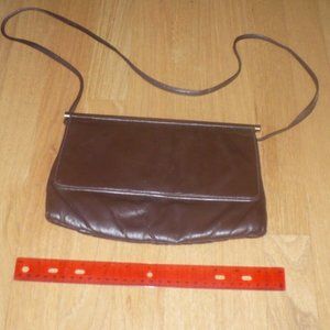 Original Mardane New York USA Brown Leather Evening Bag